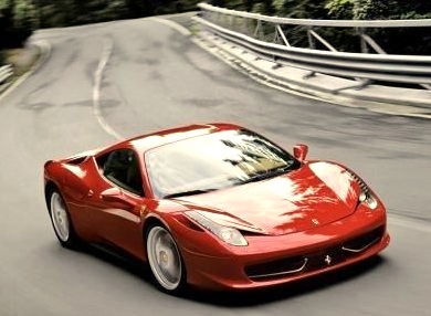The Ferrari 458 ItaliaTop speed of 325 km/h and avant-garde aero development.